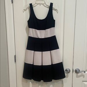 Ralph Lauren Black and White Colorblock Mini Dress